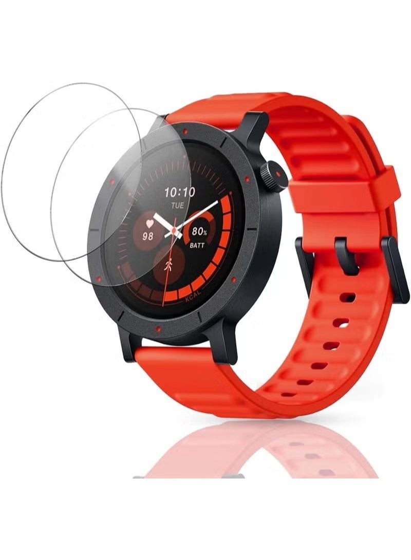 عبوة من قطعتين من واقي شاشة زجاجي مقوى لساعة CMF Watch Pro 3، مقاوم للخدش، خالٍ من الفقاعات - Image 1